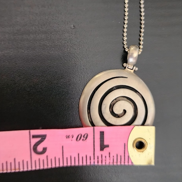 Sterling silver modernist necklace - Picture 5 of 8